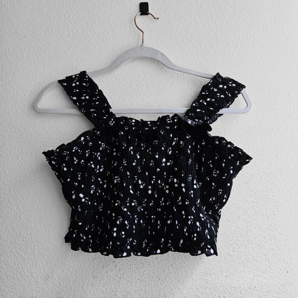 Coquette Mushroom Crop Top